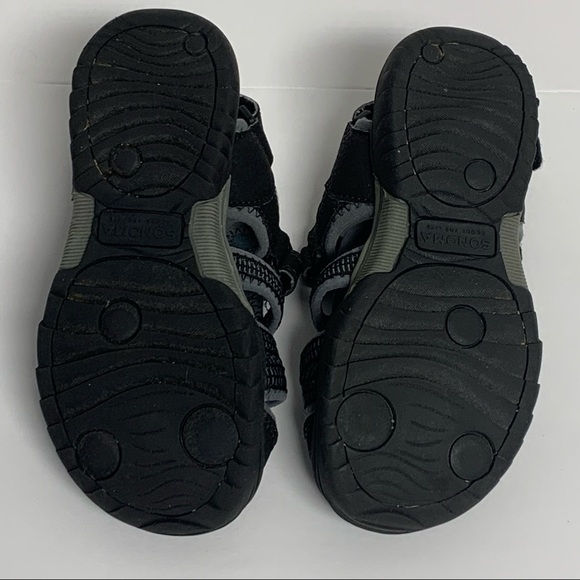 SONOMA | Size Kids Boys 12 | Gallop Black/Gray Flexible Fisherman Sandals - Picture 7 of 9